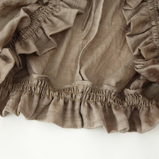 Damen Romantische Rüschenbluse im Boho-Stil mit Bindeband und gerafften Manschetten Shop Nory