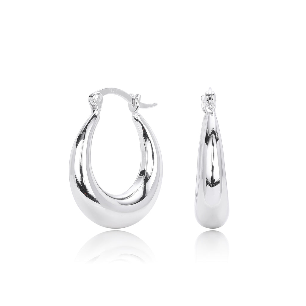 Damen Ohrhänger mit elegantem tropfenförmigem Design aus 925 Sterling Silber Shop Nory