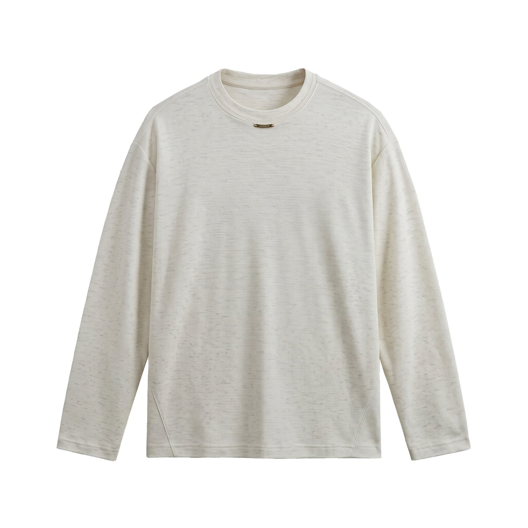 Damen Feinstrick‑Sweatshirt mit Strukturstrick, Rundhalsausschnitt und weiter Passform Shop Nory