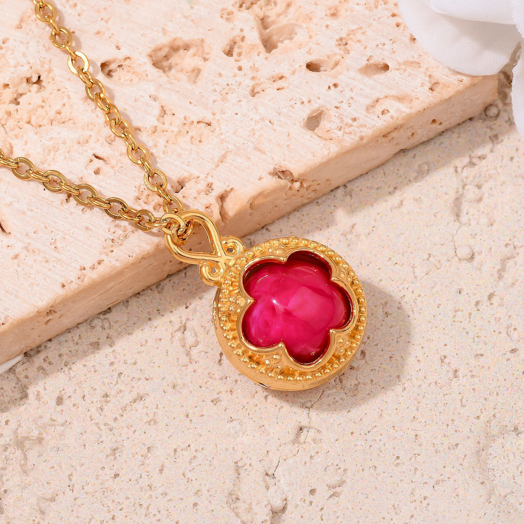 Damen Schmuckanhänger mit floralen Elementen aus hochwertigem Metall Shop Nory