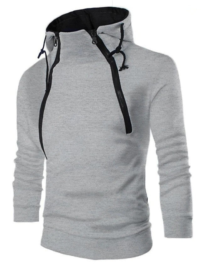 Herren moderne Kapuzenpullover mit praktischem Reißverschluss