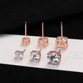 Damen Ohrstecker mit funkelnden Kristallen und elegantem Roségold-Setting Shop Nory