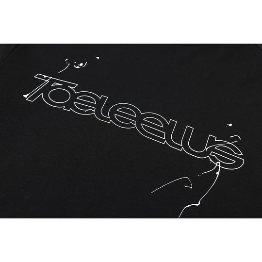 Unisex Lagen-Langarmshirt mit Halbarm-Overlay, gestreiften Einsatzärmeln und Ton-in-Ton-Logo Shop Nory