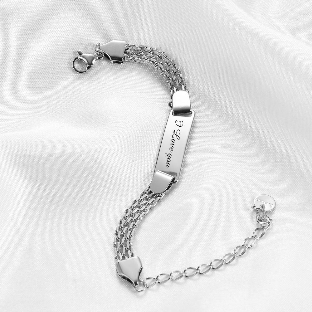 Damen Armband mit personalisierbarem Gravur-Design Shop Nory