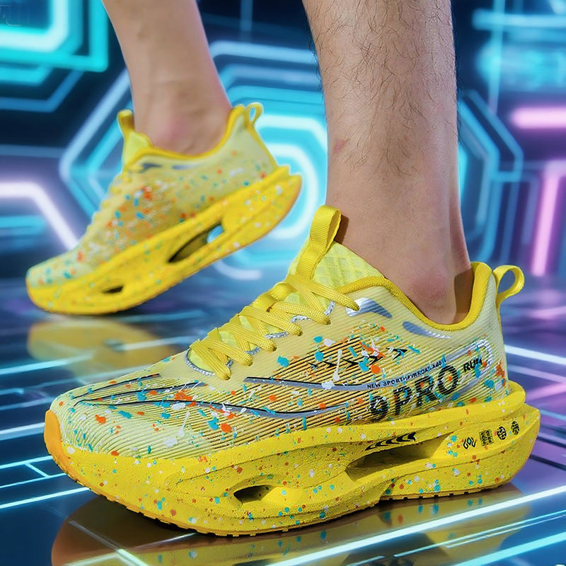 Damen Leuchtende Lauf-Sneaker mit atmungsaktivem Obermaterial und stoßdämpfender Sohle