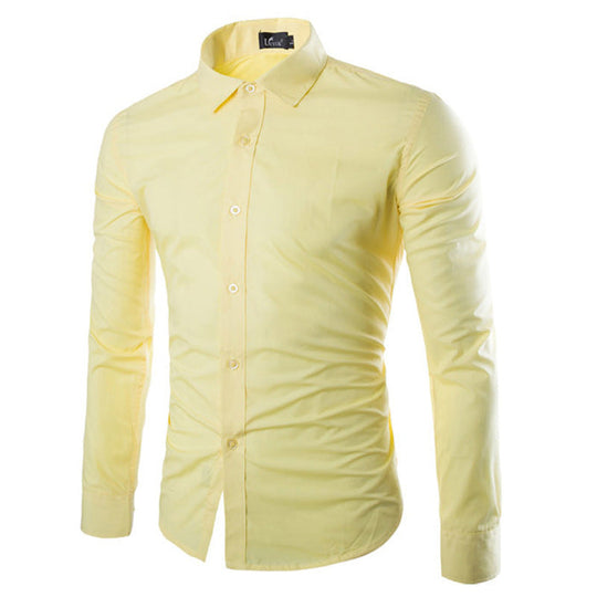 Herren elegante Langarmhemd