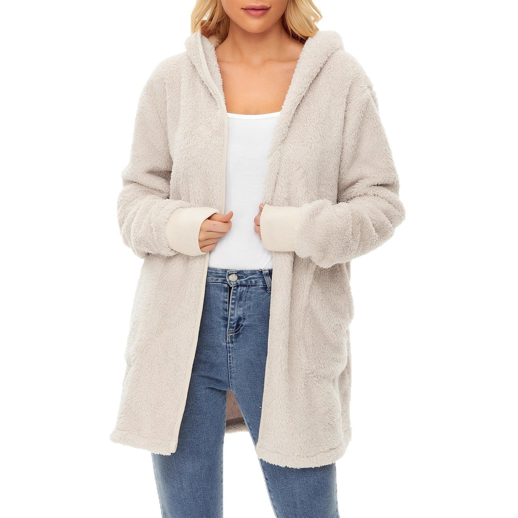 Damen weicher Fleece-Mantels