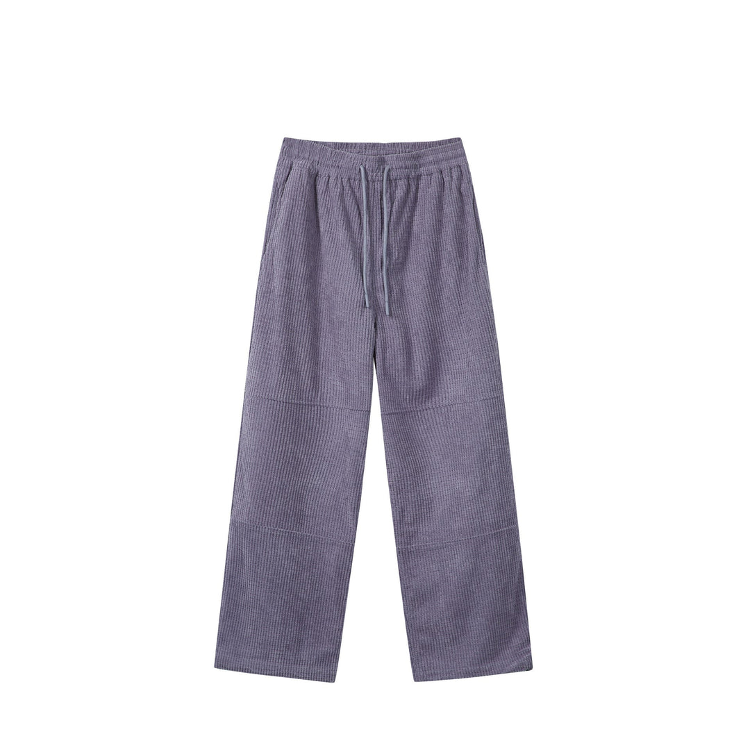 Damen Waffelstrick-Loungehose mit weitem Bein, elastischem Bund und Tunnelzug Shop Nory