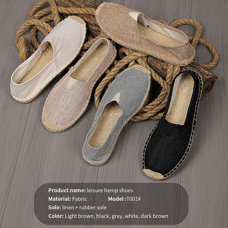 Damen Leichte Espadrille-Slip-On aus gewebtem Canvas mit Jute-Umrandung Shop Nory