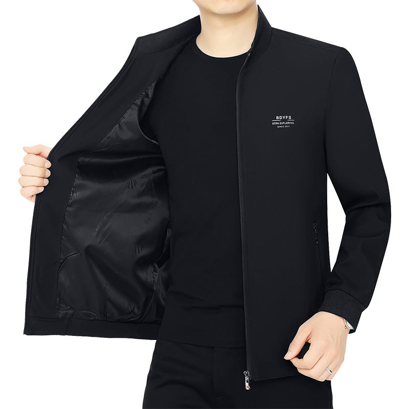 Herren Stehkragen-Übergangsjacke mit wärmendem Kunstfell-Innenfutter Shop Nory
