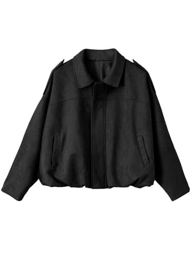 Damen Modische und luftige Oversized Jacke