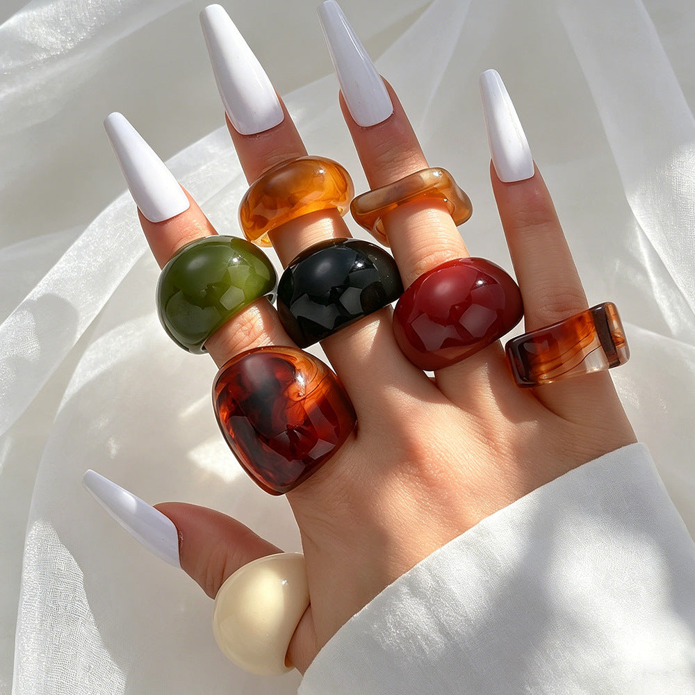 Damen Ring-Set mit kreativen Designs und modernen Elementen Shop Nory