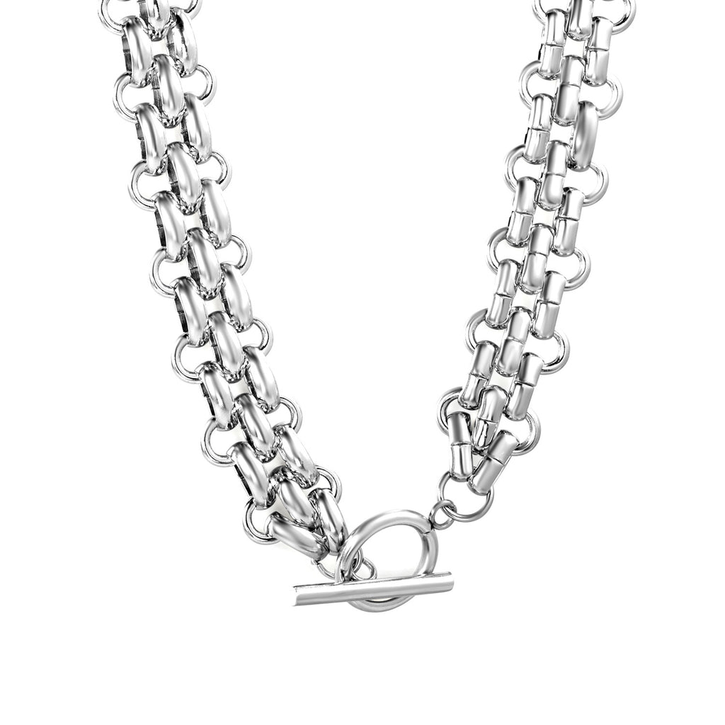 Damen Edelstahl Gliederkette mit verstellbarem Verschluss Shop Nory