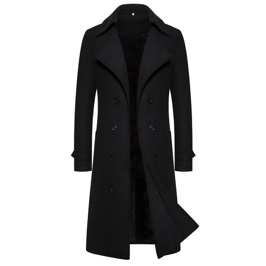 Herren eleganter Doppeltunnelmantel