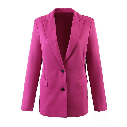 Damen Longline-Oversize-Blazer mit Schalkragen und Pattentaschen Shop Nory