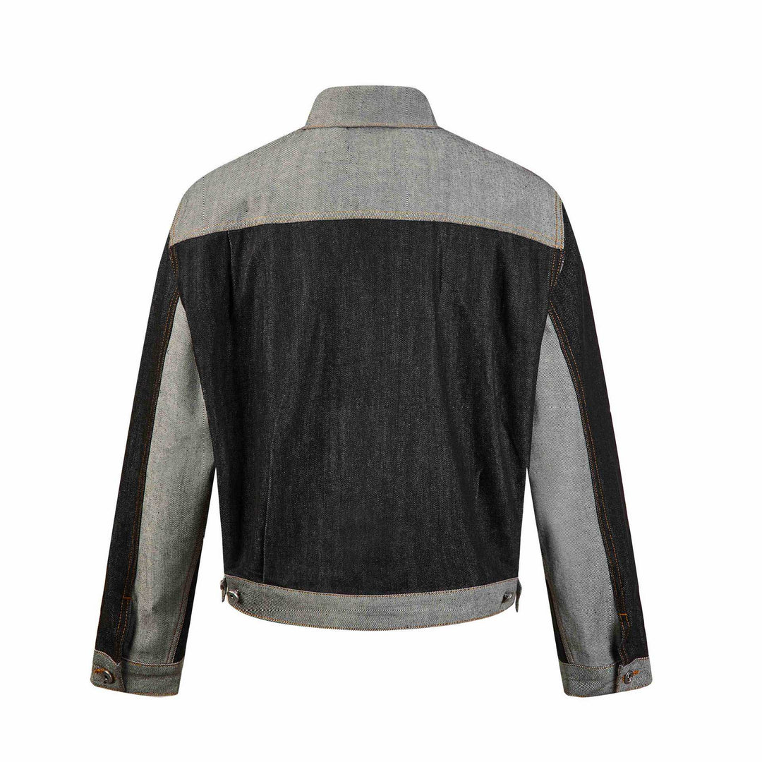 Herren Boxy-Jeansblouson mit kontrastierenden Einsätzen und Utility-Taschen Shop Nory