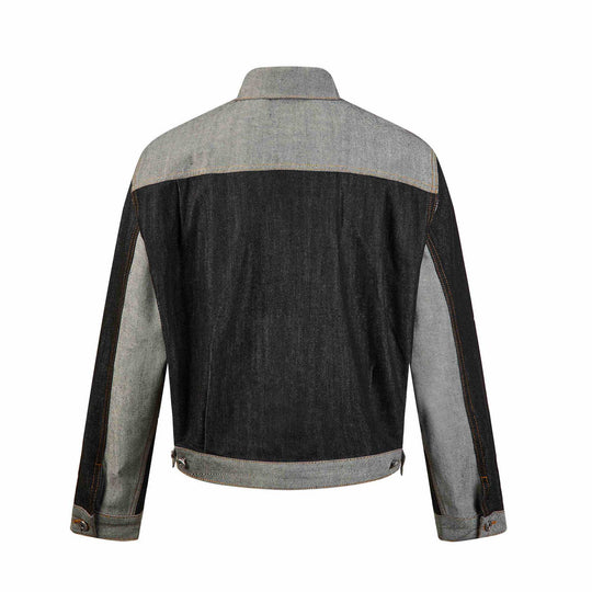 Herren Boxy-Jeansblouson mit kontrastierenden Einsätzen und Utility-Taschen Shop Nory
