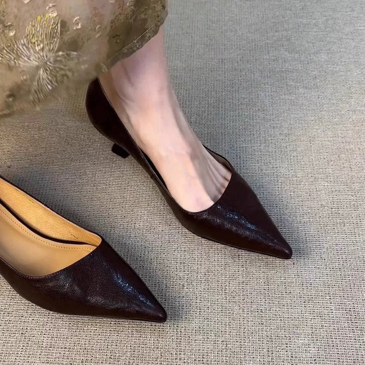 Damen elegante Pumps mit modischem Spitzendesign und bequemer Innensohle