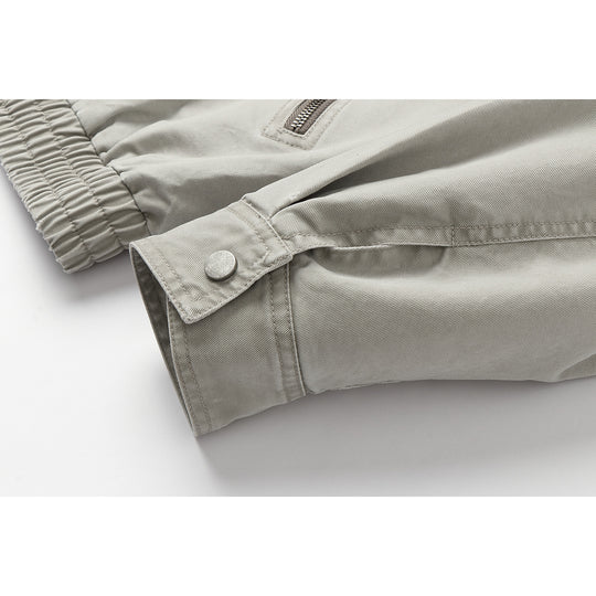 Herren Kurzblouson im Boxy‑Cut aus Canvas mit diagonalen Reißverschlusstaschen und elastischem Saum Shop Nory