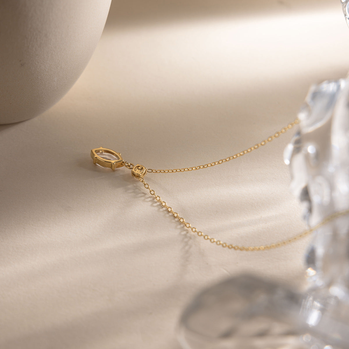 Damen Halskette mit elegantem Smart-Cut-Anhänger aus hypoallergenem Edelstahl Shop Nory
