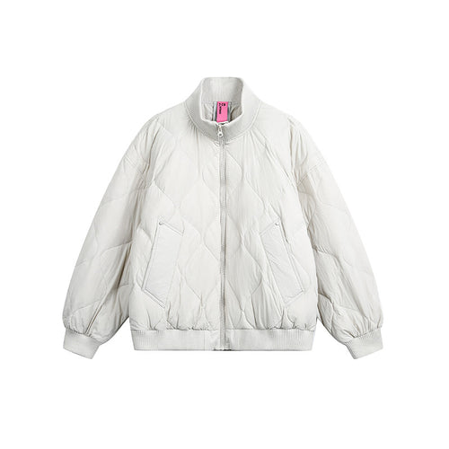 Damen Gesteppte Kurzblousonjacke mit Stehkragen und elastischem Saum Shop Nory