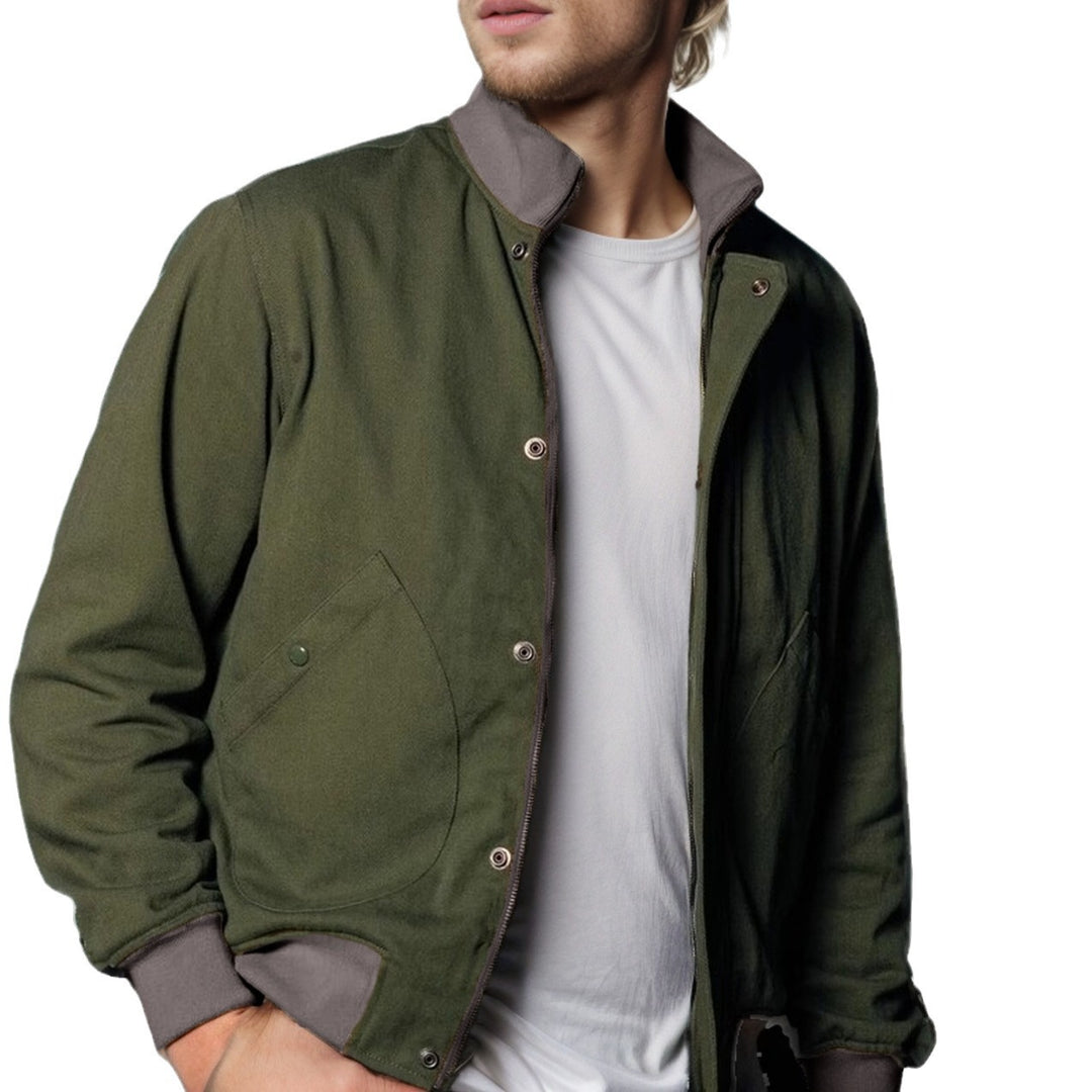 Herren Kurzblouson mit Stehkragen, verdeckter Druckknopfleiste und Rippbündchen Shop Nory
