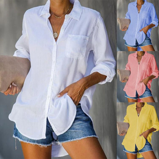 Damen lässige Hemdbluse