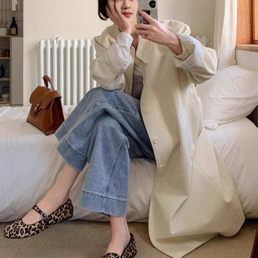 Damen Lässiger Oversized-Trenchcoat Shop Nory