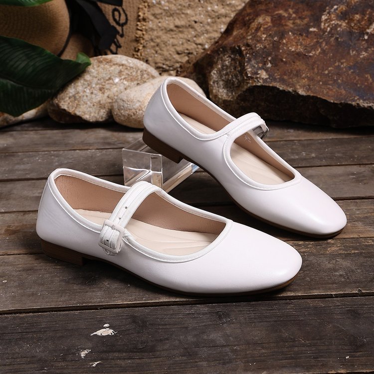 Damen Ballerinas mit modischem Schnallenverschluss und ergonomischer Fußbettung Shopnory