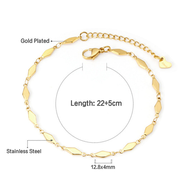 Damen Armband mit herzförmigem Design aus hochglanzpoliertem Edelstahl Shop Nory