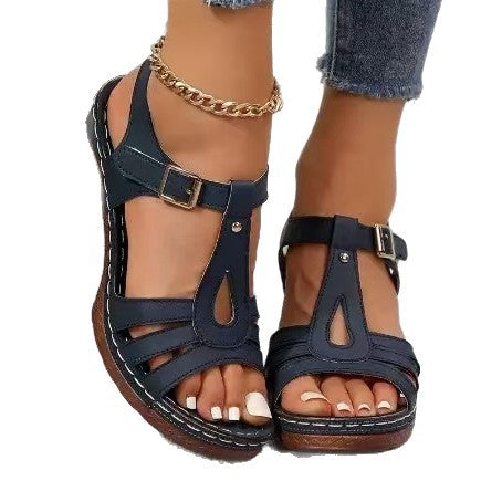 Damen Komfortable Riemchen Sandalen