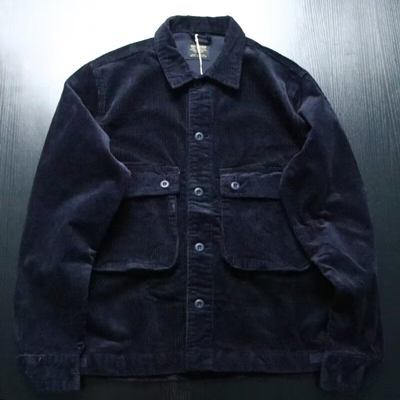 Herren Robustes Kord-Overshirt im Worker-Look mit aufgesetzten Pattentaschen Shop Nory