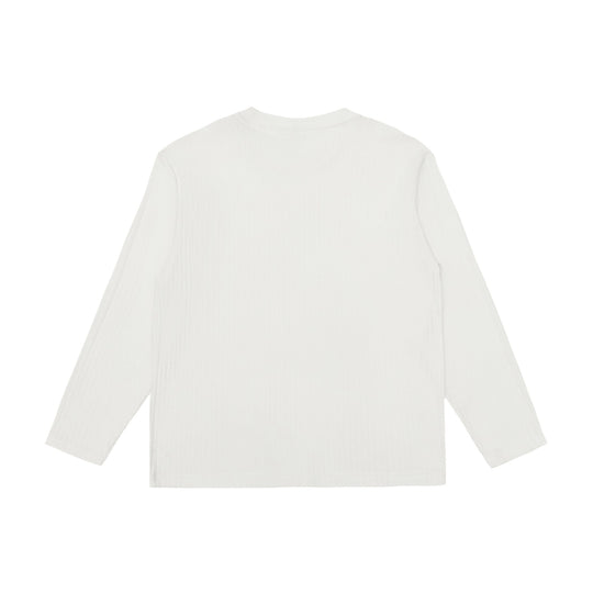Unisex Fein geripptes Langarmshirt mit Rundhalsausschnitt und leichter Oversize-Silhouette Shop Nory