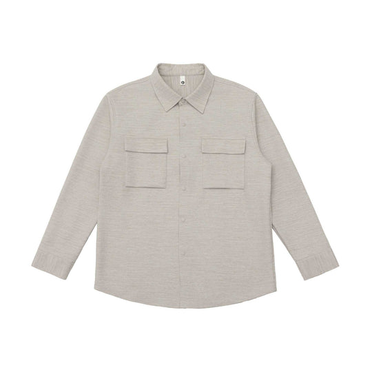 Damen Overshirt-Jacke mit Pattentaschen und verdeckter Druckknopfleiste Shop Nory