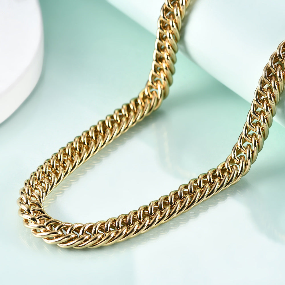 Damen Gliederkette aus hochwertigem Edelstahl mit sicherem Karabinerverschluss Shop Nory