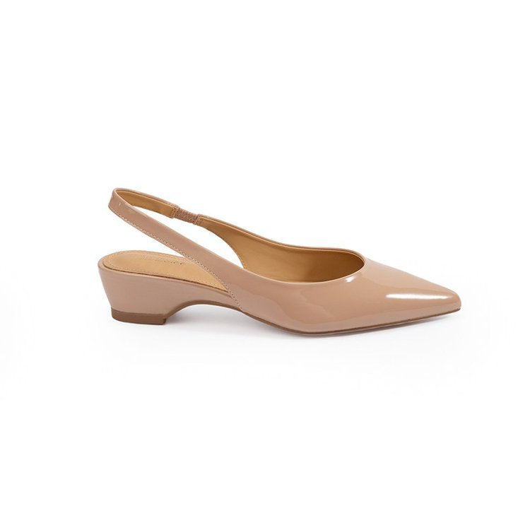 Damen Minimalistische spitze Ballerina‑Pumps mit kleinem Keilabsatz und ergonomischem Fußbett Shop Nory