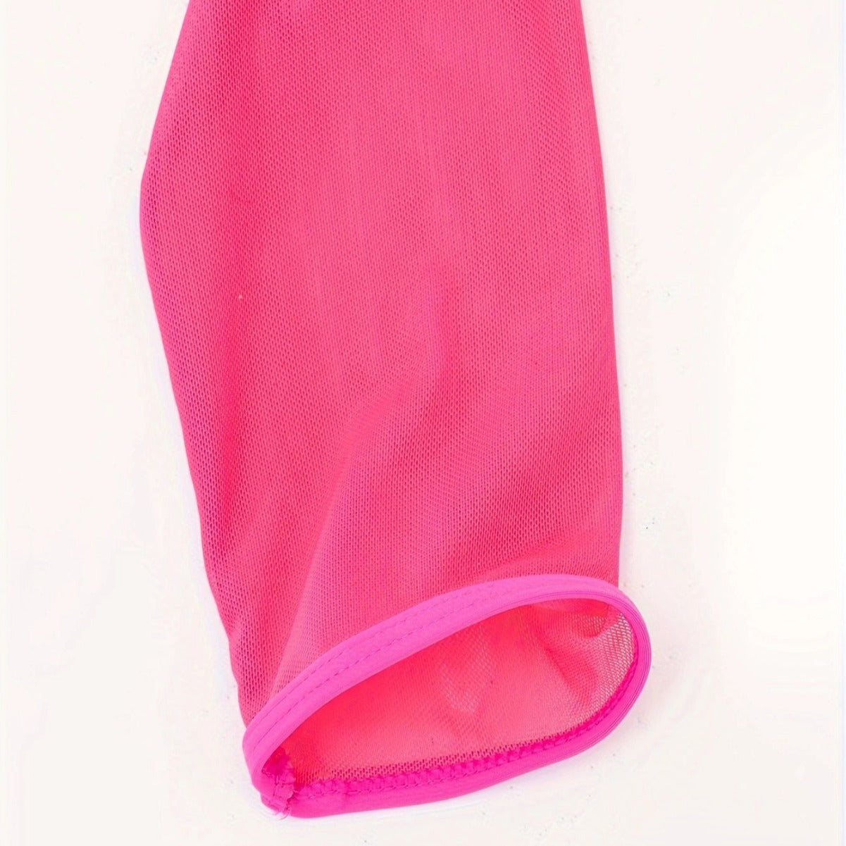 Damen Modischer Mesh-Oberteil mit langer Arm
