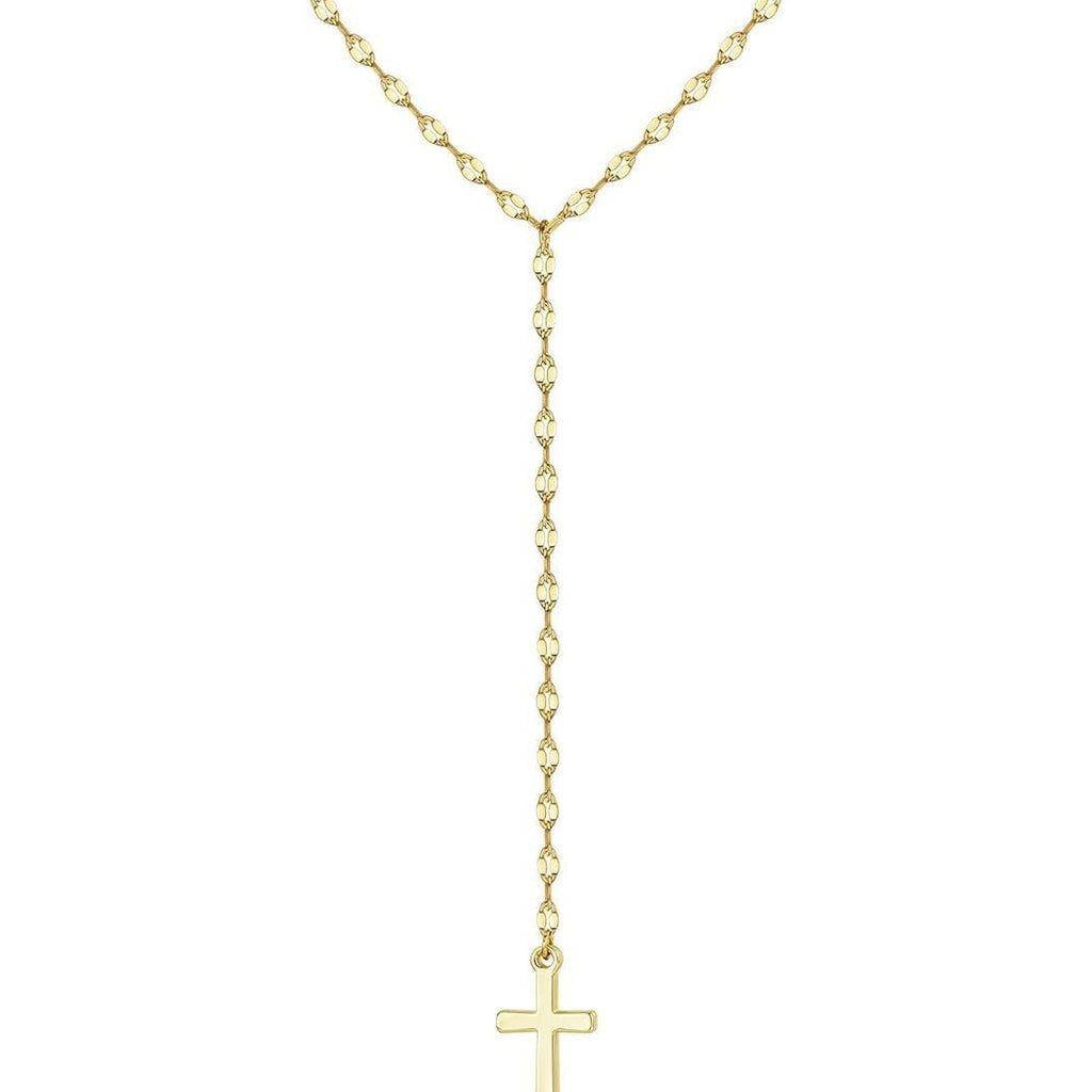 Damen moderne Layered Halskette mit funkelndem Kreuz-Anhänger und eleganter Kette Shop Nory