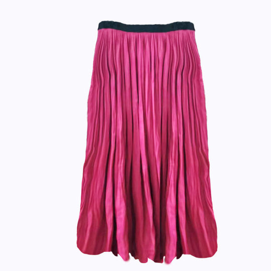 Damen Eleganter Faltenrock aus fließendem Material Shop Nory