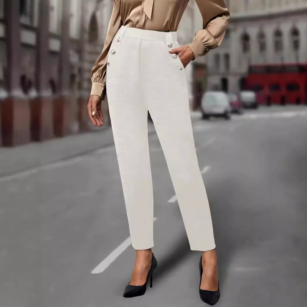 Damen Elegante und figurbetonte Hochbundhose Shop Nory