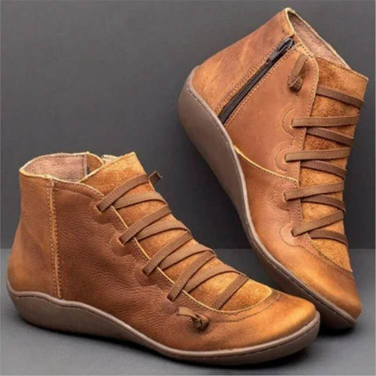 Damen Komfort-Ankleboot mit elastischer Schnürung und ergonomischer Komfortsohle Shop Nory
