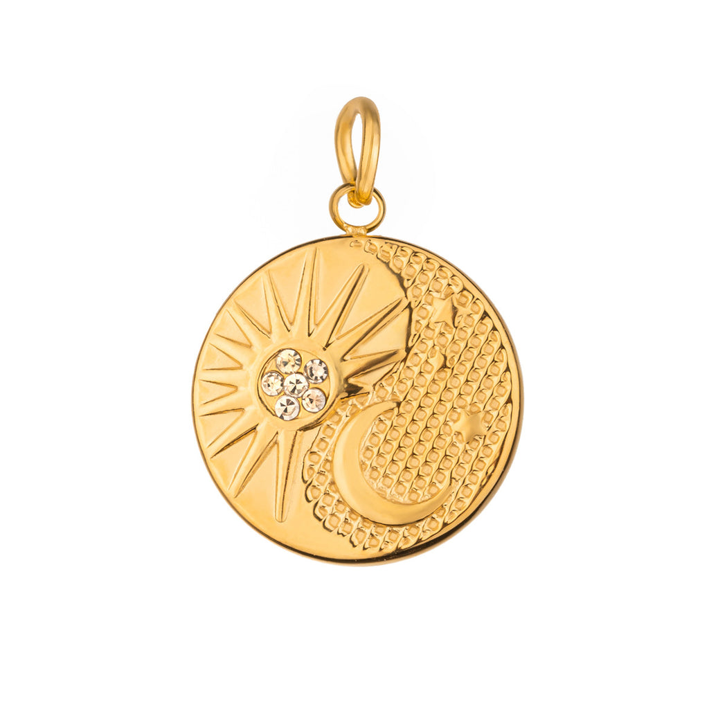 Damen Anhänger mit filigranem Sonnendesign aus hypoallergenem Edelstahl Shop Nory