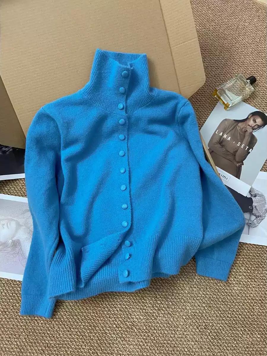 Damen Eleganter Pullover mit Knopfleiste Shop Nory