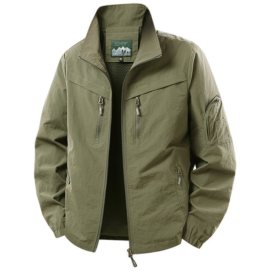 Herren Leichte Funktions‑Jacke mit Mesh‑Futter und Mehrfach‑Reißverschlusstaschen Shop Nory