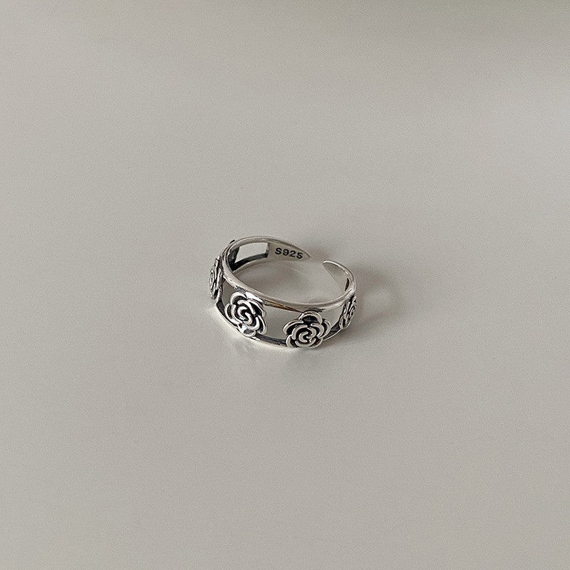Damen Ring mit kunstvollem Rosendesign Shop Nory