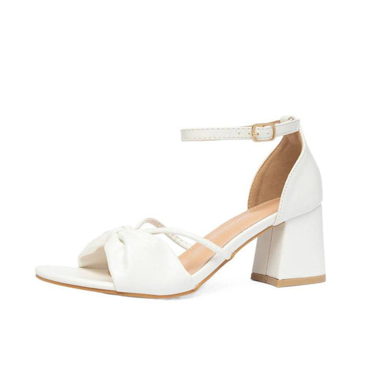 Damen Elegante Riemchen-Sandalen mit Schleifen-Detail und robustem Absatz Shopnory