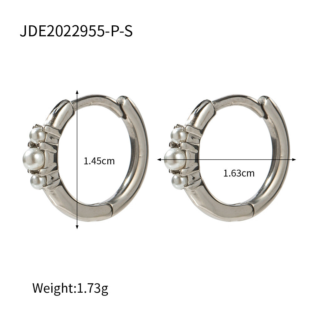 Damen Creolen mit elegantem, glänzendem Design Shop Nory