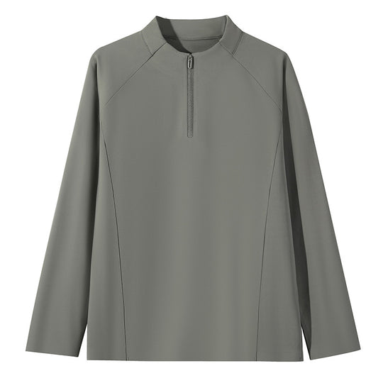 Damen Sportliches Langarmshirt mit Reißverschluss Shop Nory