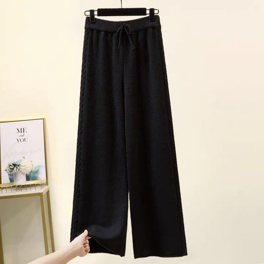 Damen Hochwertige weite Strickhose Shop Nory