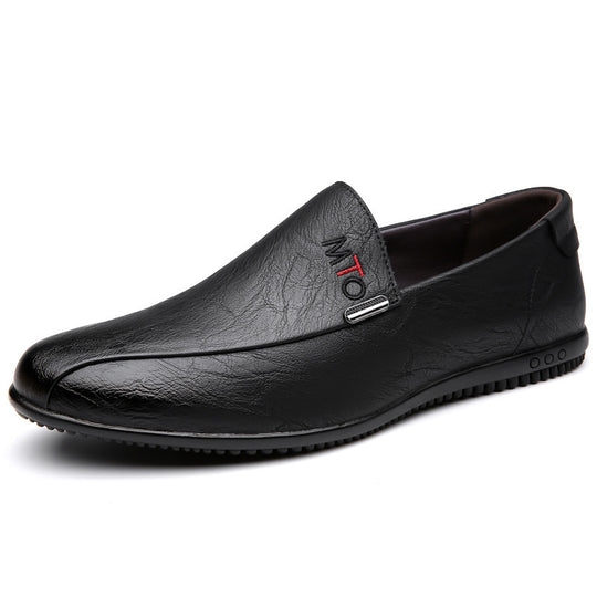 Herren Eleganter Lederoptik-Slipper mit flexibler Noppen-Gummisohle Shop Nory